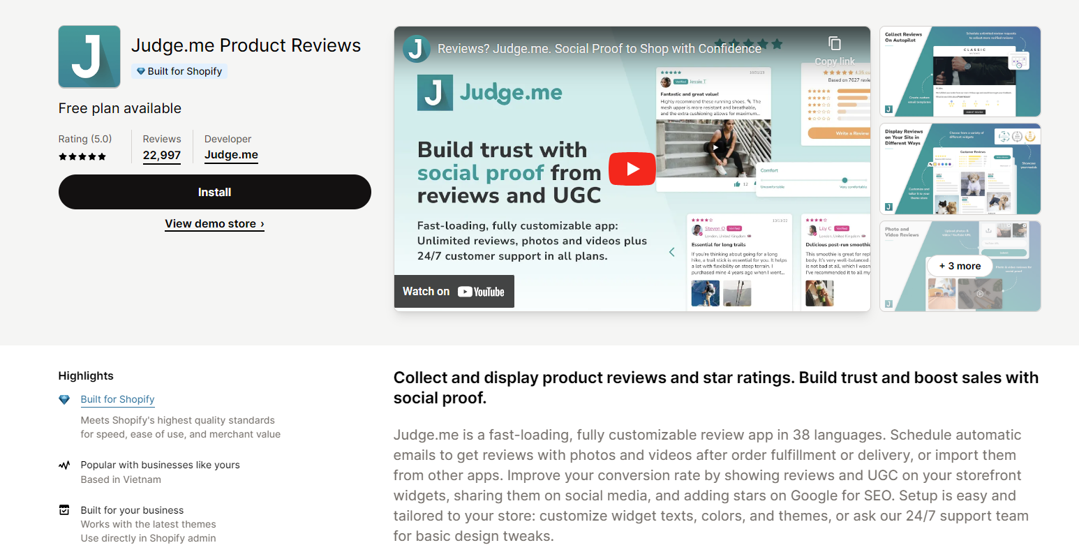 Social Proof app shopify